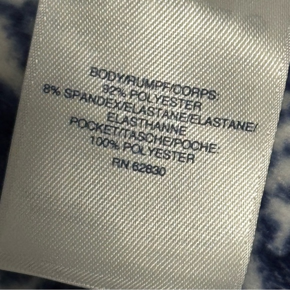 Lands’ End Fleece Pullover Blue White Snowflake 2X - Picture 5 of 6